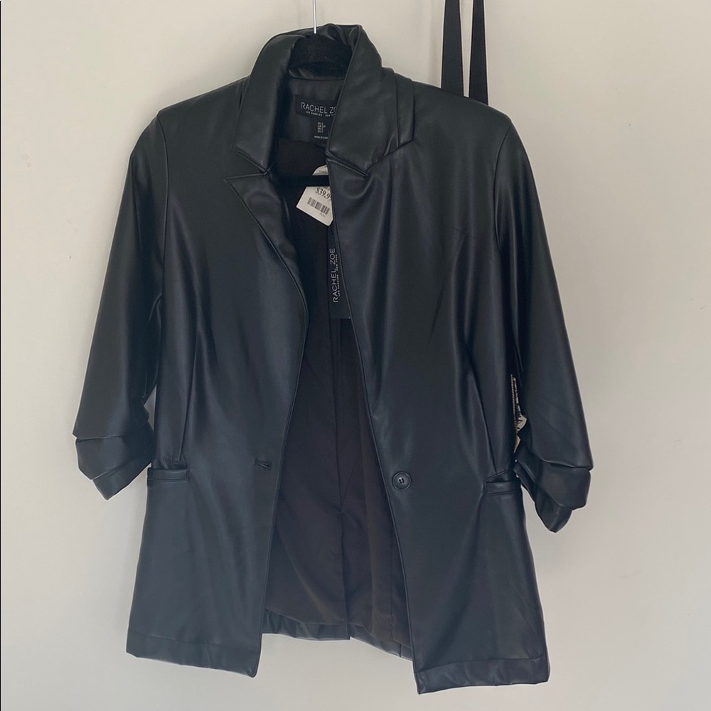 Black Faux Leather Jacket